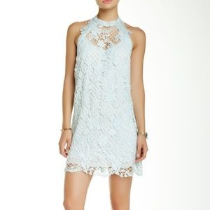 Free People Snowdrop Lace Trapeze Dress Open Back